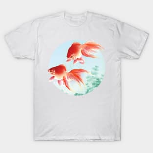 Ukiyo-e Gold Fish T-Shirt